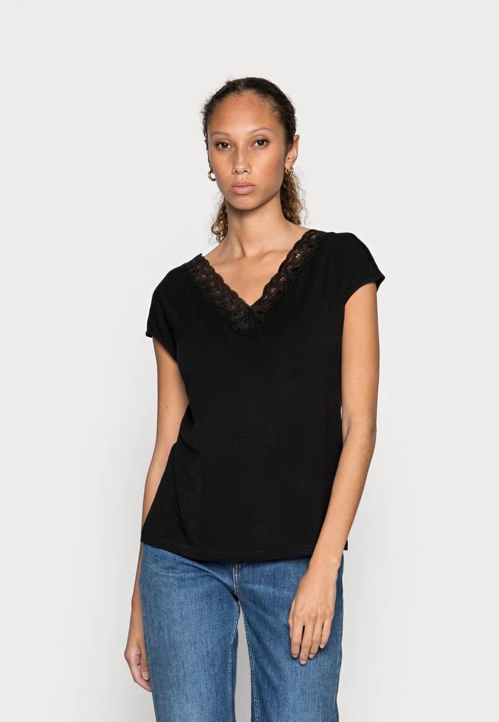 T-Shirt ANNA FIELD Anna Field Basic T-shirt Noir Femme | GFI-3132692